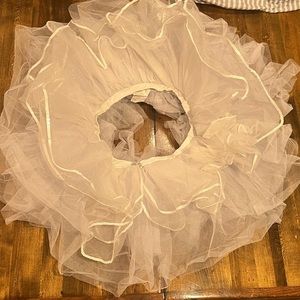glitter white tutu